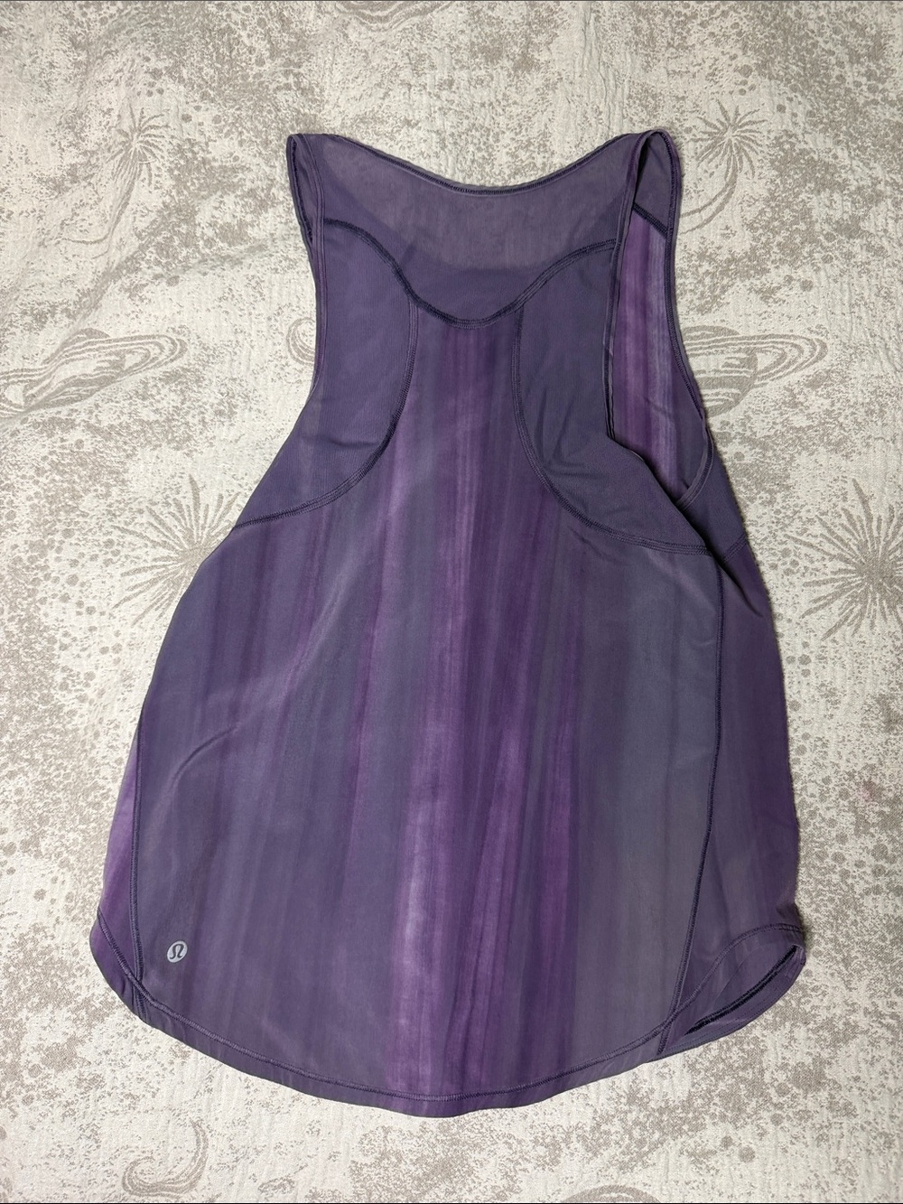 lululemon athletica Purple Striped Racerback Tank